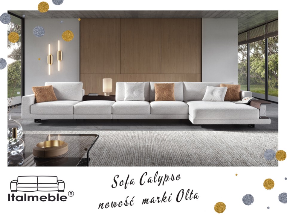Komfortowa sofa Calypso w salonie ITALMEBLE