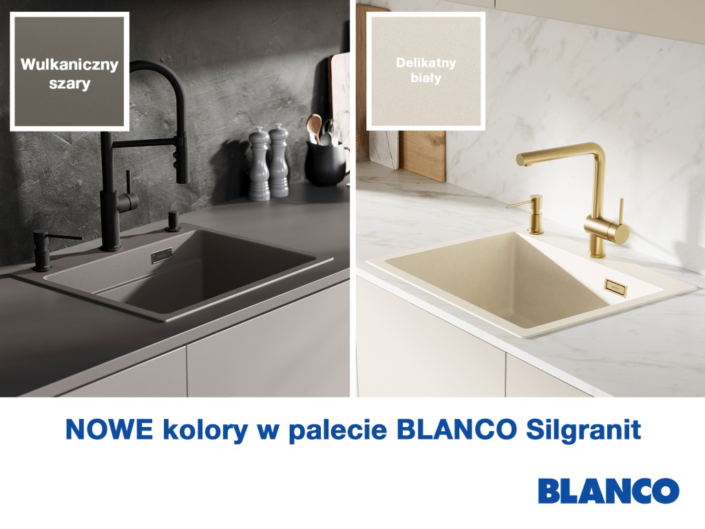 Nowe kolory Blanco Silgranit® już dostępne w salonie firmowym Comitor!