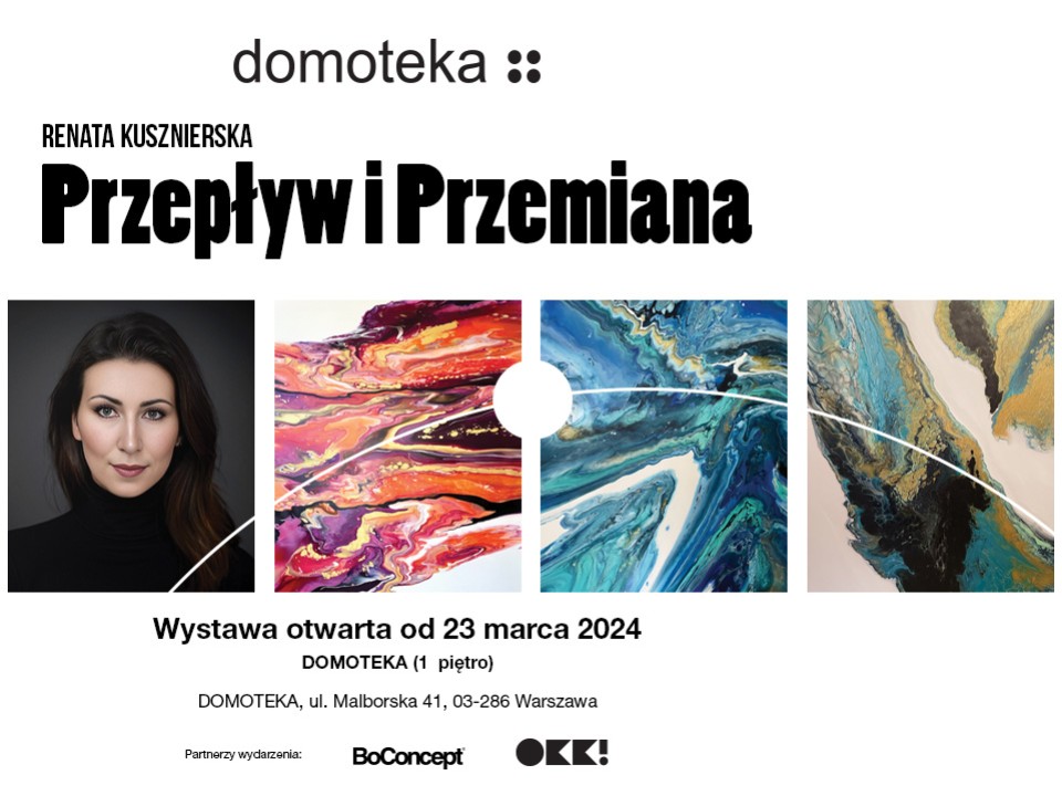 Wystawa Przepływ i Przemiana – autorka prac Renata Kusznierska